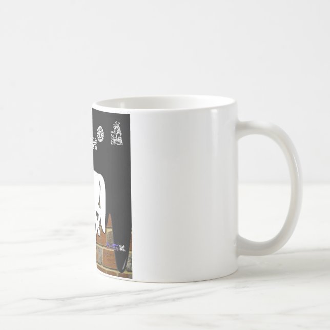HORSE BRICK BACKGROUND PRODUCTS COFFEE MUG (Right)
