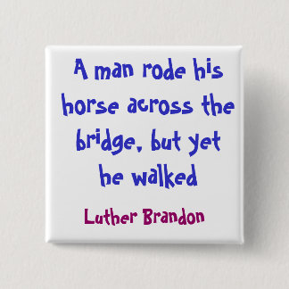 Horse Bridge Pinback Button