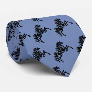 Horse Broncos Mustangs Mascot On Any Color Tie
