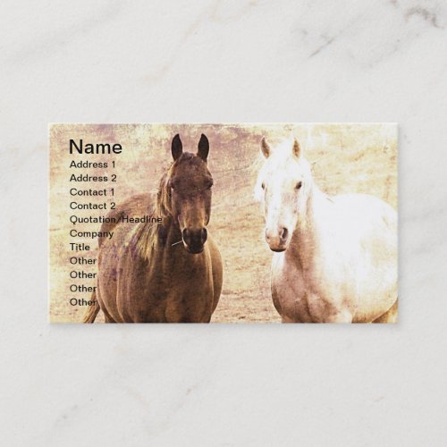 Horse Buddies Business Card Templates