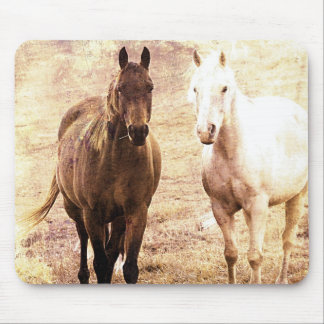 Horse Buddies Sepia Mouse Pad