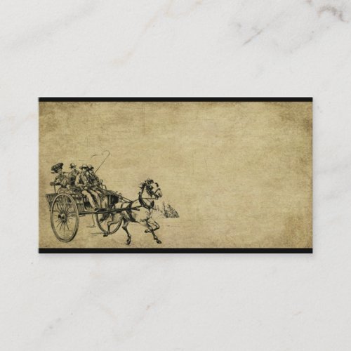 Horse  Buggy Ride_ Prim Biz Cards