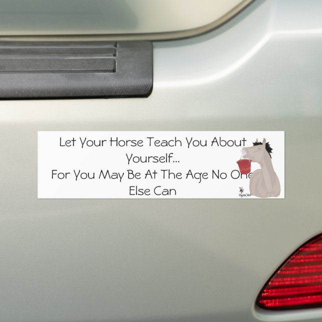 Horse Bumper Sticker (On Car)