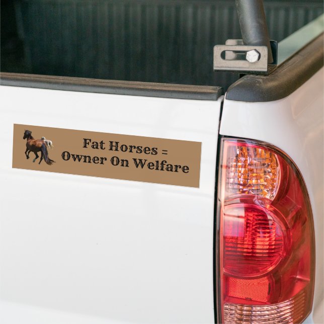 Horse Bumper Sticker (On Truck)