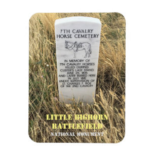 Horse Burial Marker, Little Bighorn Battlefield Po Magnet