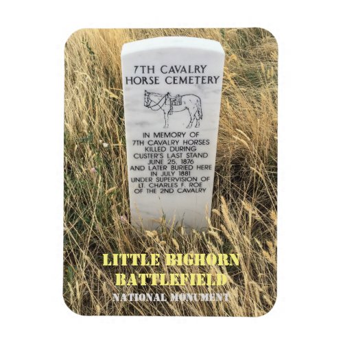 Horse Burial Marker Little Bighorn Battlefield Po Magnet