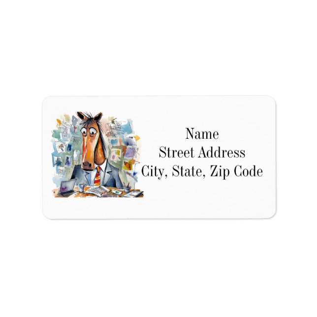 Horse business address labels (Front)
