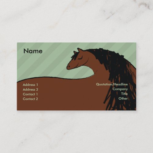 Horse - Business Business Card Template