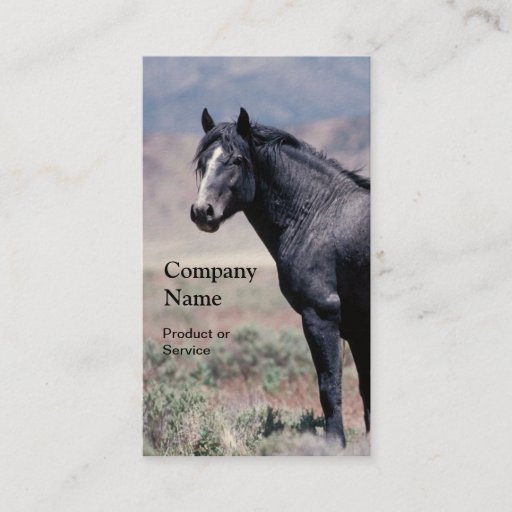 Customizable Horse business card