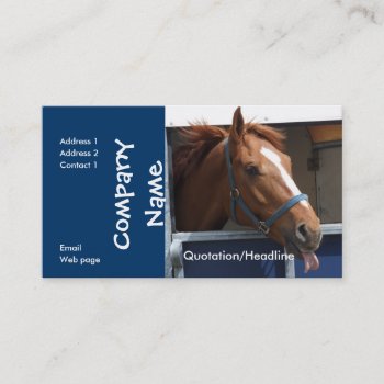 Horse Business Card by Fanattic at Zazzle