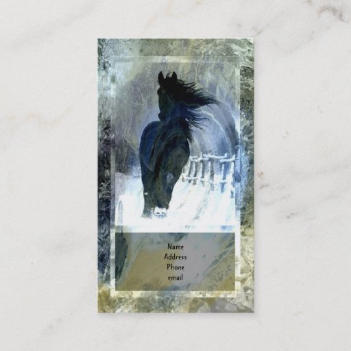 Customizable Horse Business Card