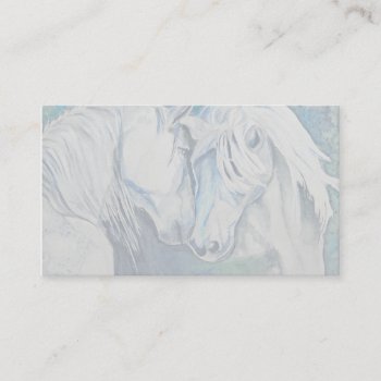 Horse Business Card- Blue Business Card by PortraitsbyAbbyanna at Zazzle