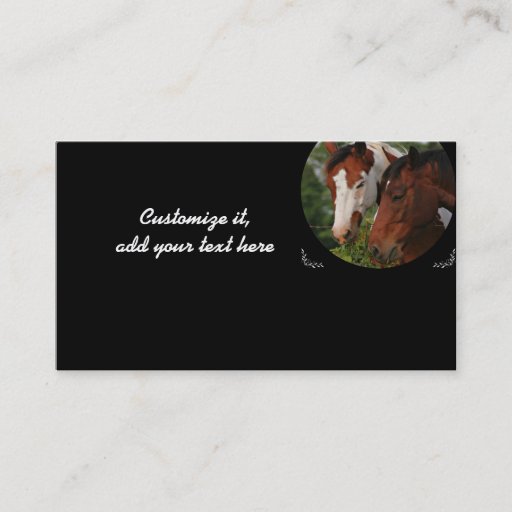 Customizable Horse business cards