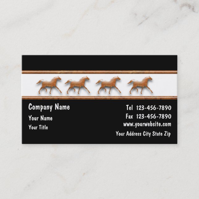 Horse Business Cards (Front)