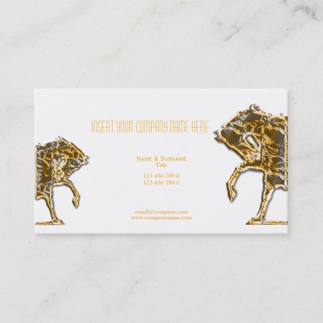 Horse business marketing business card (Front)