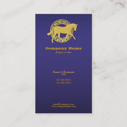 Customizable Horse business marketing business card