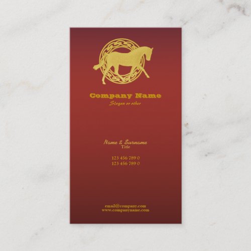 Horse business marketing business cards