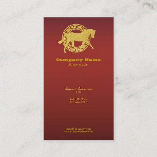 Customizable Horse business marketing business cards