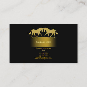 Horse business marketing business card