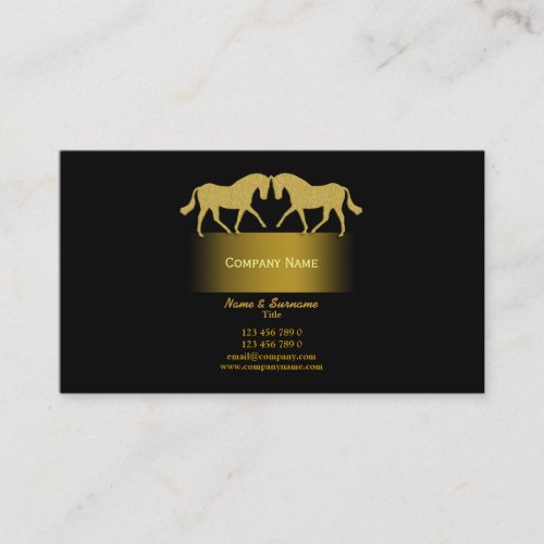 Horse business marketing business cards