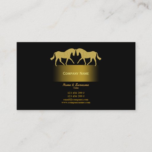 Customizable Horse business marketing business cards
