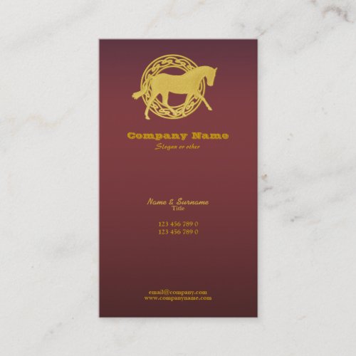 Horse business marketing business card template