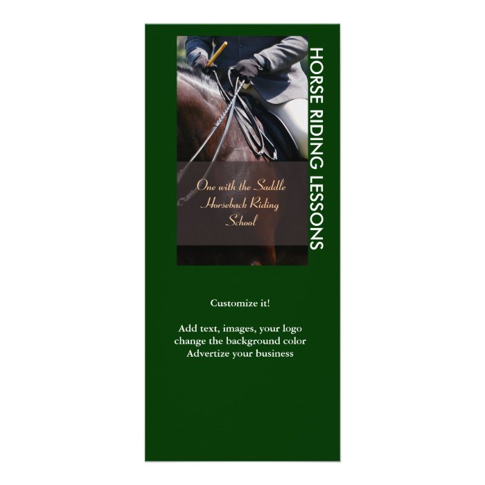 Horse business marketing rack card template