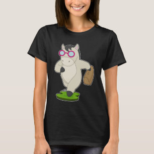 Horse Business woman Briefcase T-Shirt