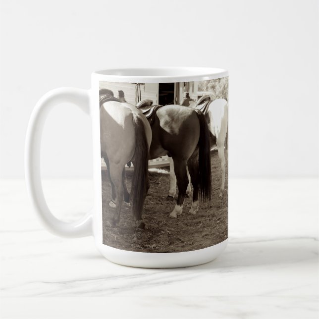 Horse Butts Coffee Mug (Left)