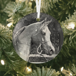 Horse by Hevener Glass Ornament