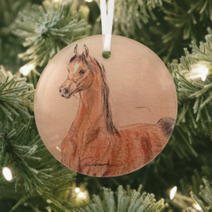 Horse by Hevener Glass Ornament