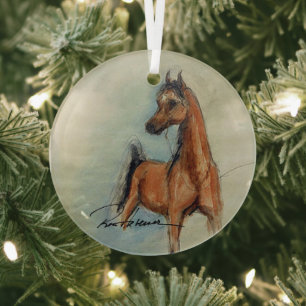 Horse by Hevener Glass Ornament
