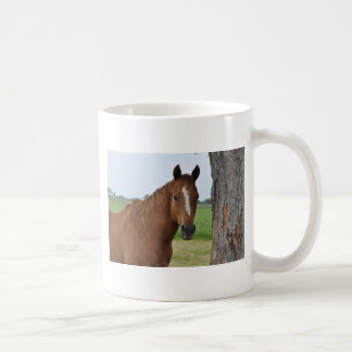 Horse by Tree Coffee Mug
