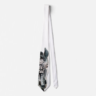 Horse Caballo Art Watercolor Tie