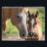 Horse Calendar 2026 With Photos<br><div class="desc">Celebrate 2026 with our Horse Calendar featuring beautiful photos of majestic horses each month. Perfect for riders, equestrians, and horse lovers, this elegant wall calendar makes a thoughtful gift or keepsake while bringing equine beauty and inspiration to every day of the year.</div>