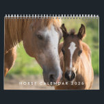 Horse Calendar 2026 With Photos<br><div class="desc">Celebrate 2026 with our Horse Calendar featuring beautiful photos of majestic horses each month. Perfect for riders, equestrians, and horse lovers, this elegant wall calendar makes a thoughtful gift or keepsake while bringing equine beauty and inspiration to every day of the year.</div>