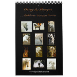 Horse Calendar -Andalusian, Friesian Lipizzan