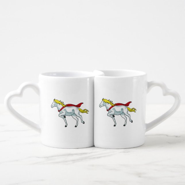 Horse Cape Coffee Mug Set (Front Nesting)