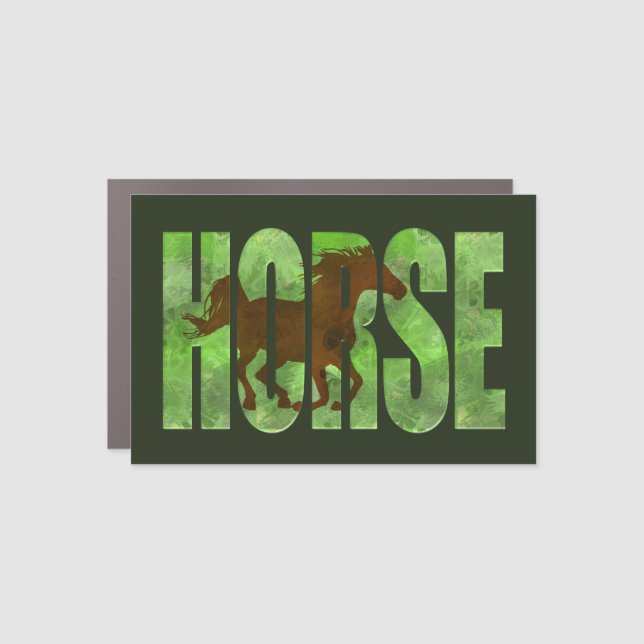 horse  car magnet (Front)