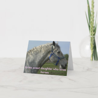 horse card