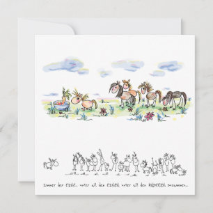 Horse Card - Birthday Card for horse lovers