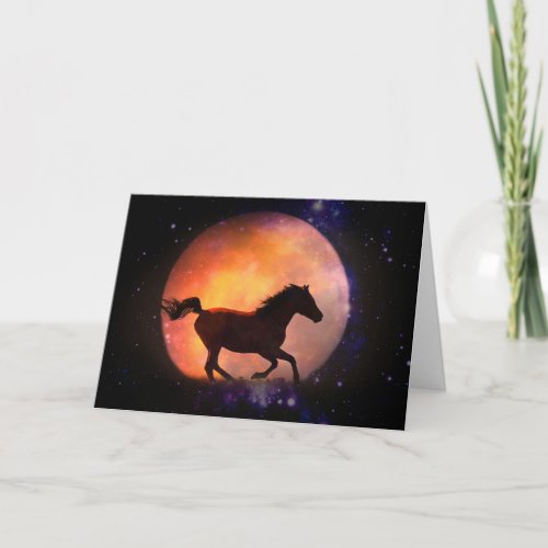 Horse Card Fantasy Blank Notecard