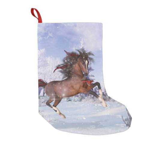 Horse  Cardinal Christmas Stocking