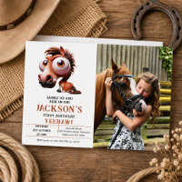 Horse Caricatures 1st Birthday Party photo