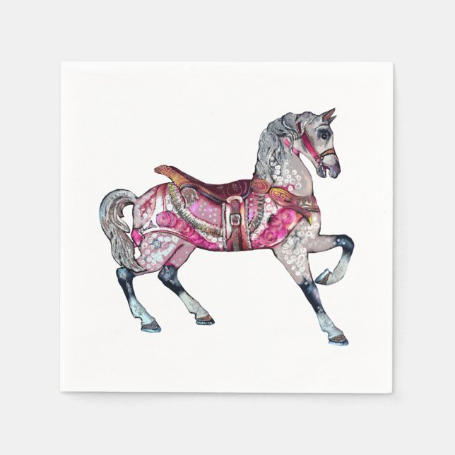 Horse carousel Paper Napkin (Front)