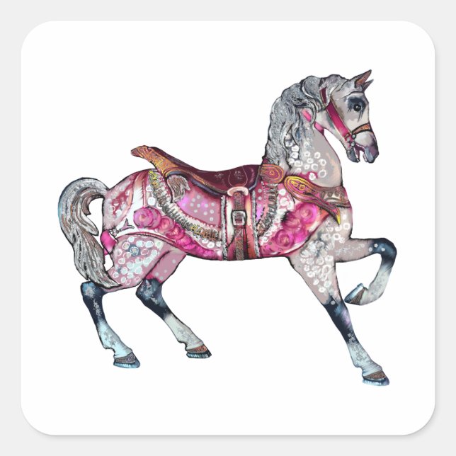 Horse carousel Sticker (Front)