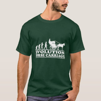 Horse Carriage Driving Evolution Gift Idea funny T-Shirt