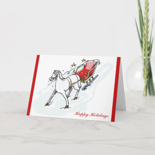 Horse & Carriage - Holiday Card (Front)