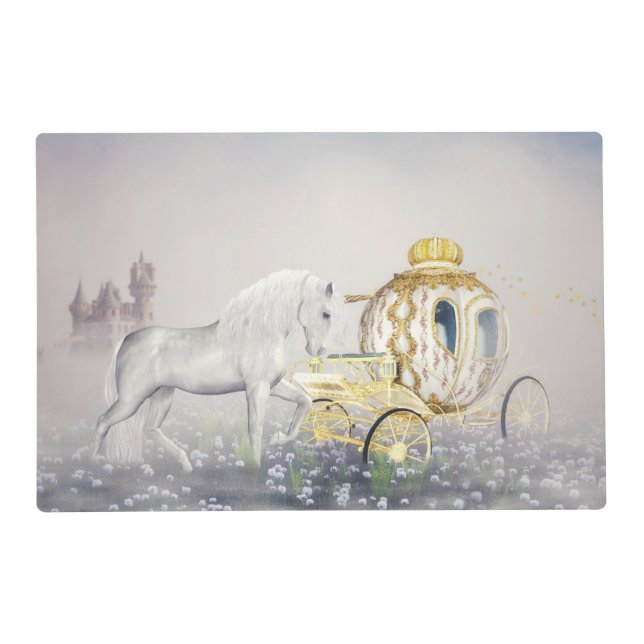 " HORSE & CARRIAGE" LAMINATED PLACEMAT. PLACEMAT (Front)