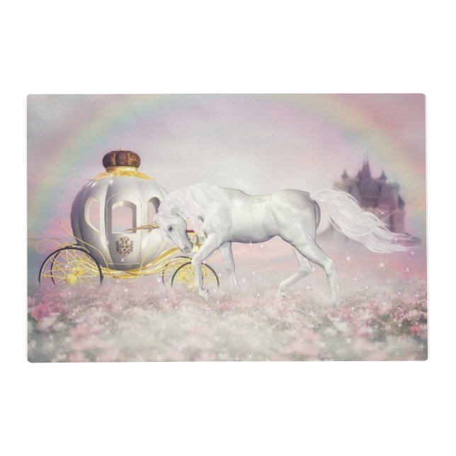 " HORSE & CARRIAGE" LAMINATED PLACEMAT. PLACEMAT (Front)
